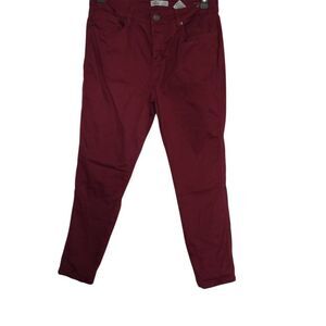 Royalty For Me Women's Size 14 Burgundy Ankle High Rise Chino Pants